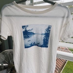 MADEWELL | white & blue graphic tee